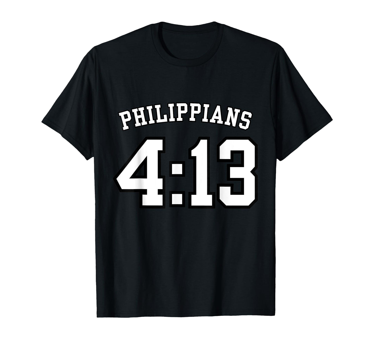 Philippians 4:13 Sports Jersey Christian Scripture Design T-Shirt