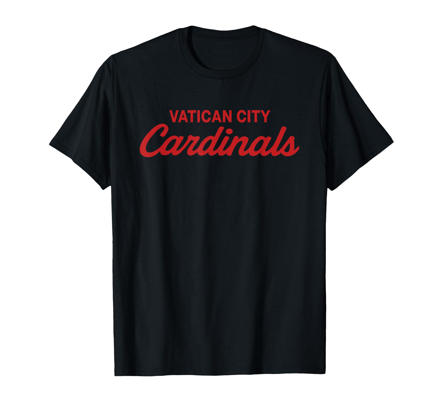 Vatican City Cardinals, Funny Christian Playing Baseball T-Shirt