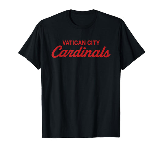 Vatican City Cardinals, Funny Christian Playing Baseball T-Shirt
