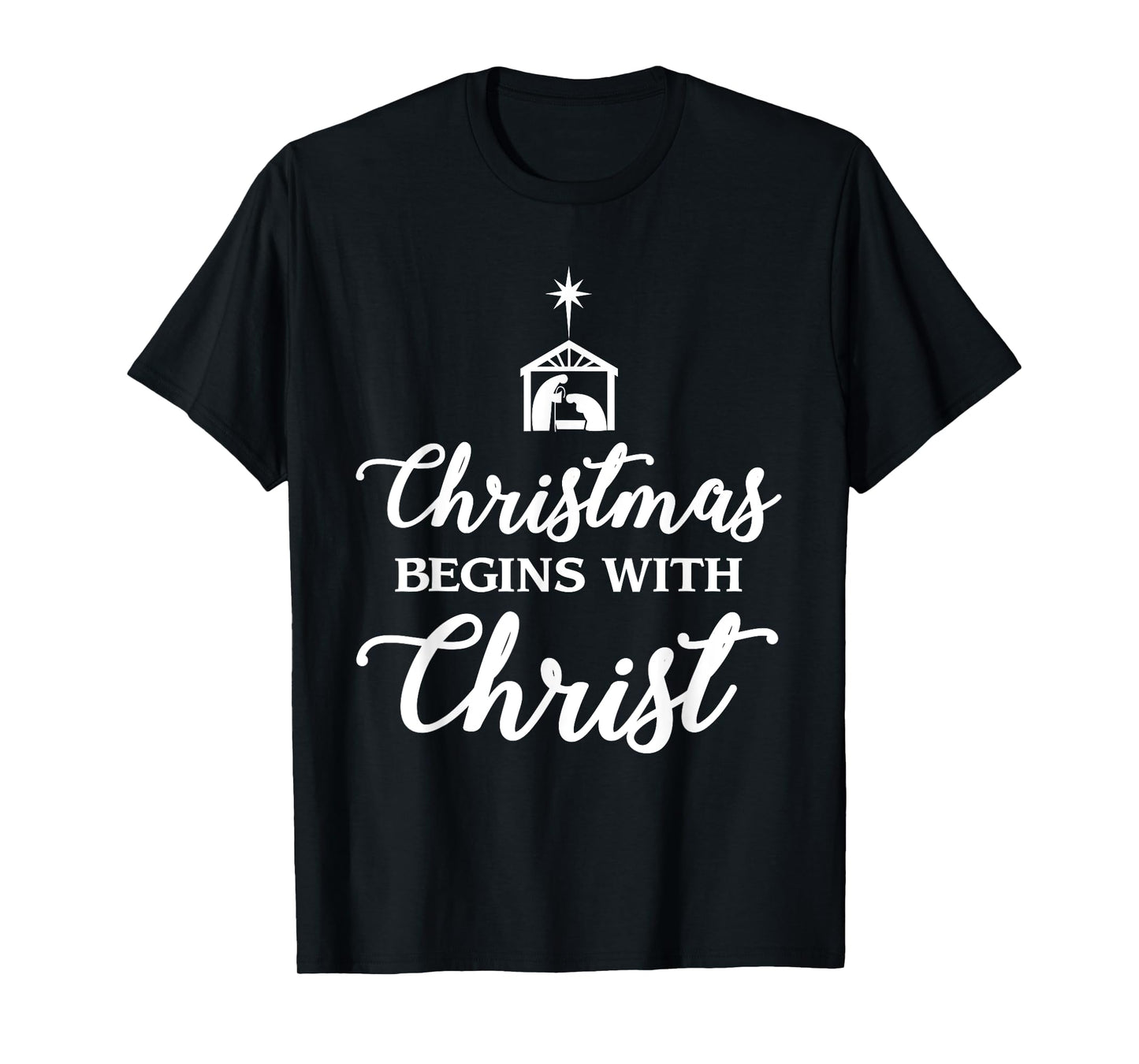 Christmas Begins With Christ Christmas T-Shirt T-Shirt