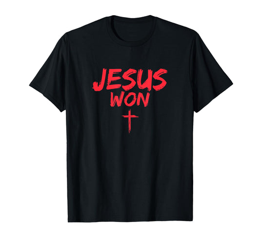 Jesus Won Christian Religious Faith T-Shirt