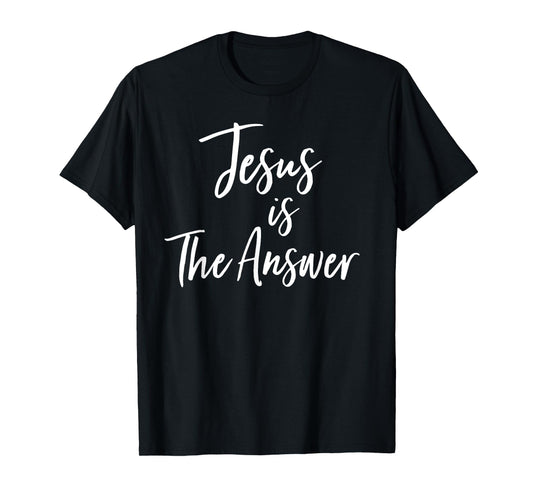Jesus Is The Answer Grace Inspired Faith Vintage T Shirt