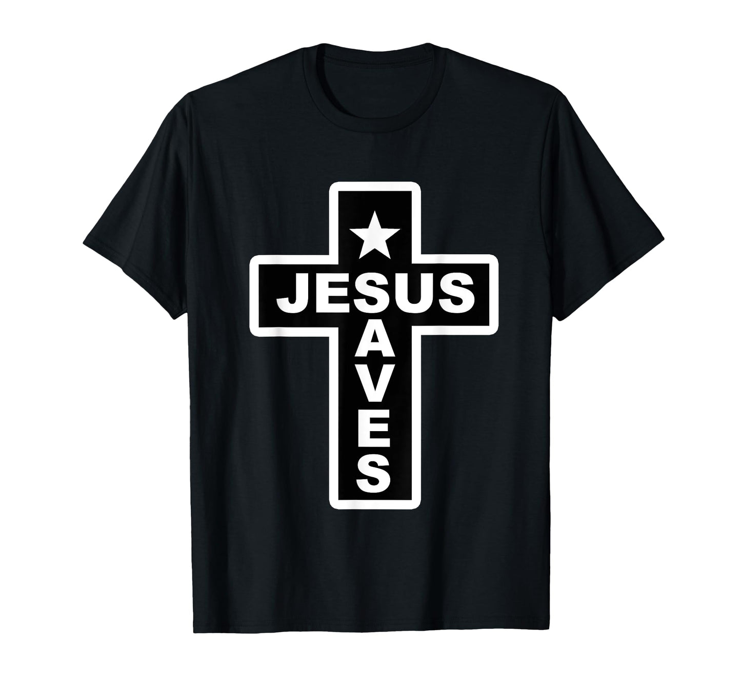 Jesus Saves Christian Faith Bible Cross T-Shirt