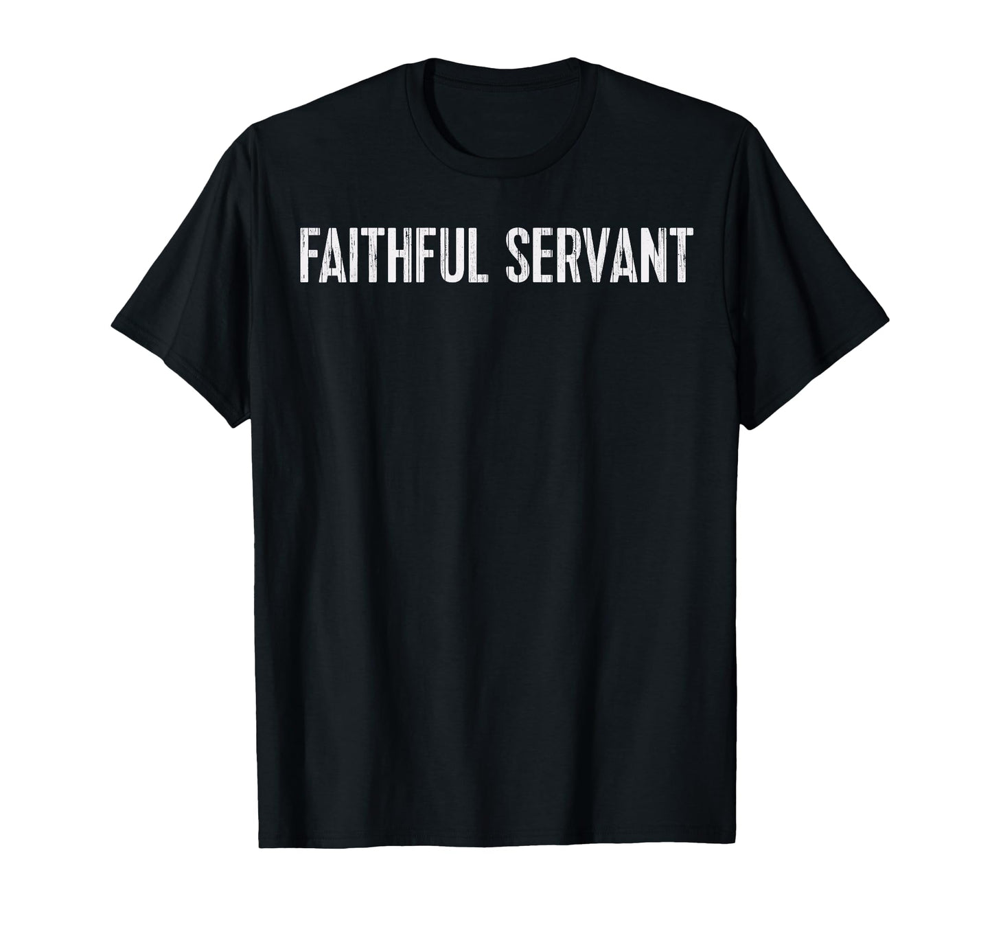 Christian Tees for Men Faithful Servant Vintage T-Shirt