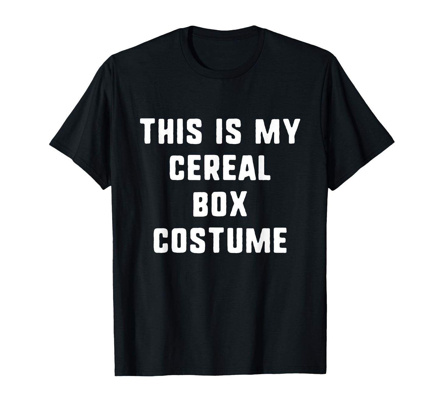 This Is My Cereal Box Halloween Costume Simple Funny T-Shirt