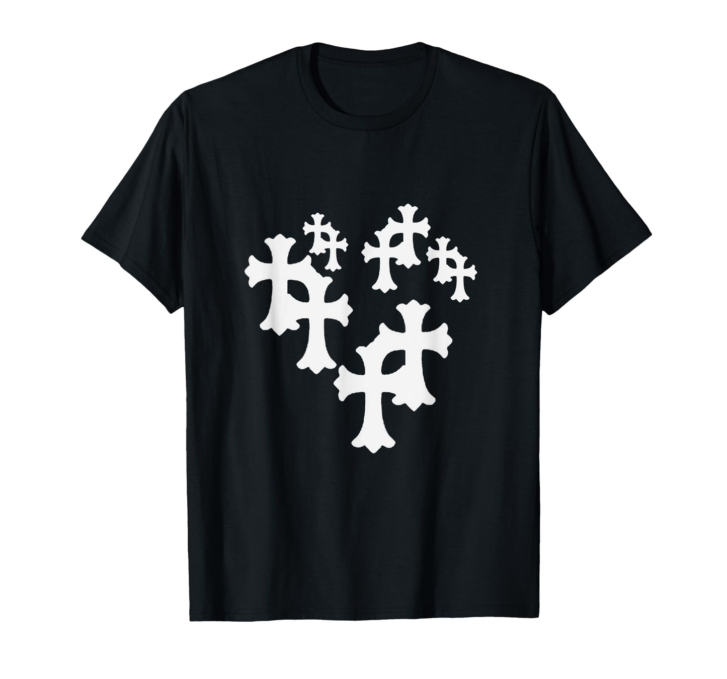 Y2K Cross Heart Design T-Shirt