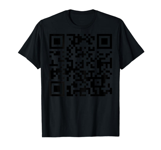(On Back) Funny QR Fck Off Code Saying Quote For Men Women T-Shirt
