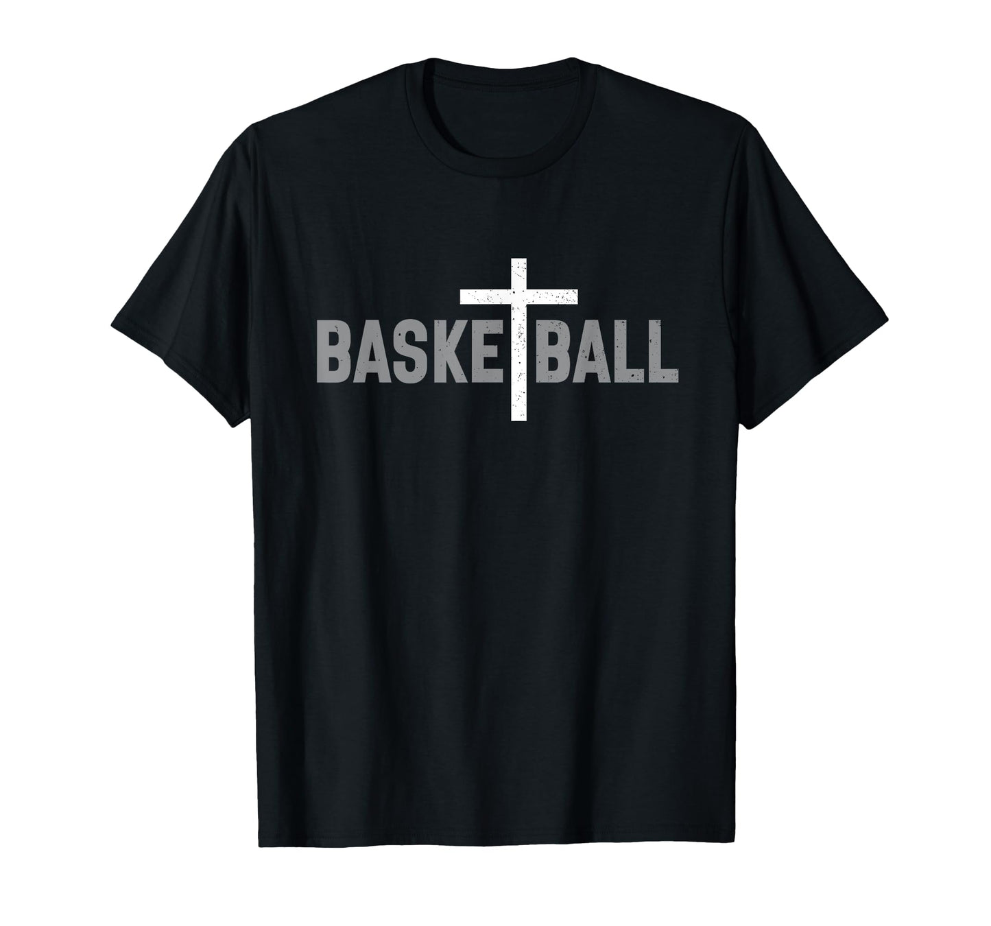 Christian Basketball Cross Men Boys Graphic T-Shirt