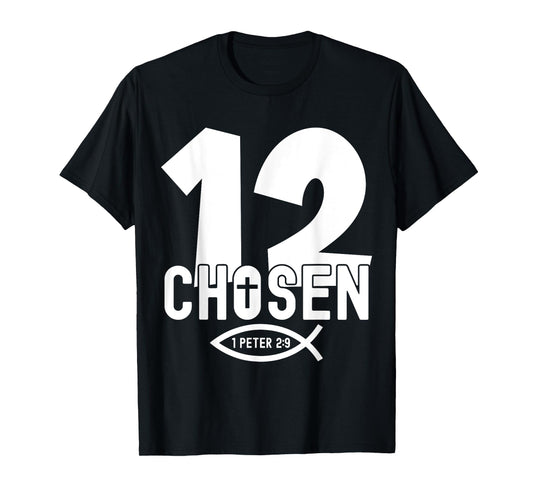 Religious Chosen 12 Years Jesus 12TH Birthday T-Shirt