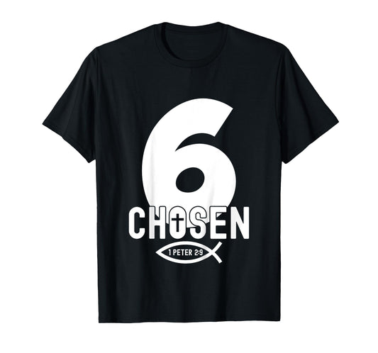 Religious Chosen 6 Years Jesus 6TH Birthday T-Shirt