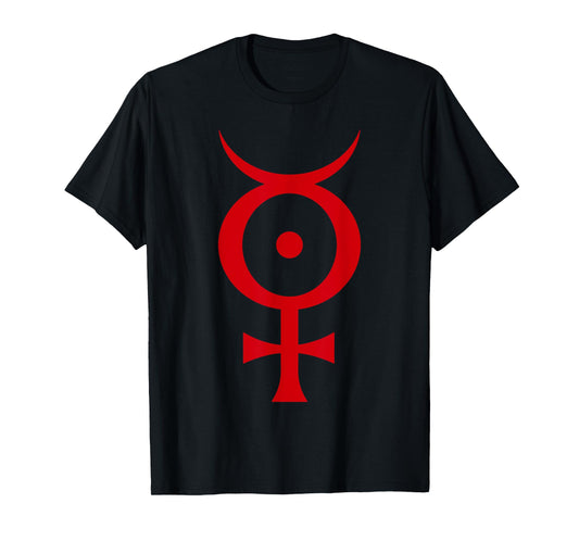 Antichrist Superstar Satanic Industrial Mercury Symbol Red T-Shirt