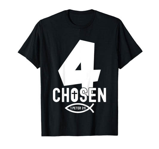 Religious Chosen 4 Years Jesus 4TH Birthday T-Shirt
