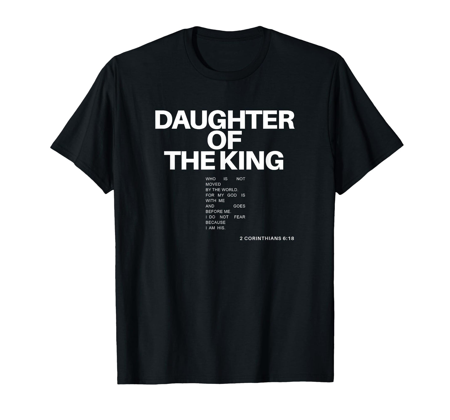 Daughter of King Child of God Jesus Christian Women Kids T-Shirt