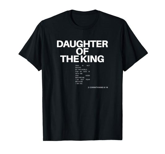 Daughter of King Child of God Jesus Christian Women Kids T-Shirt