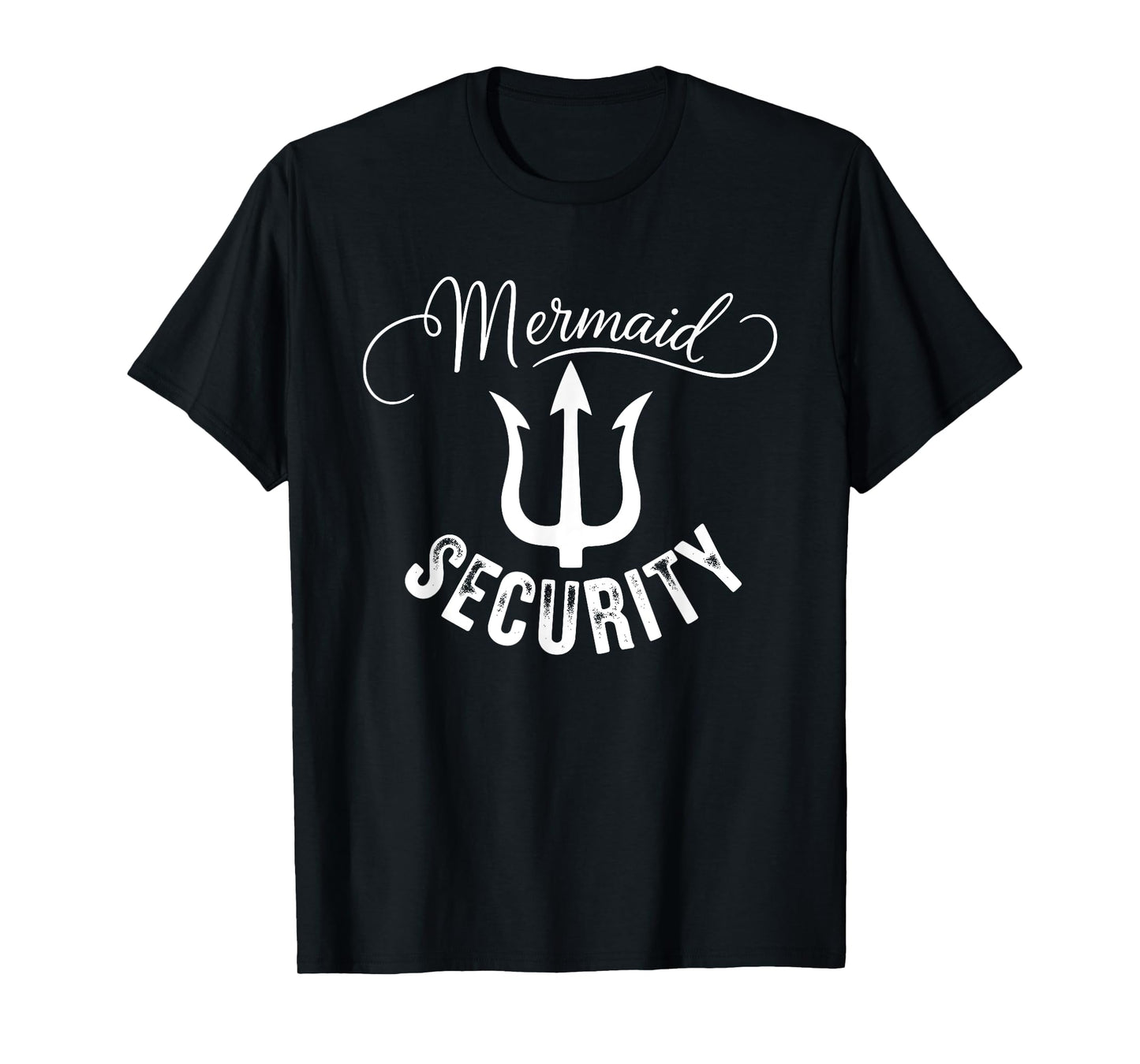 Mermaid Birthday Security Party Outfit Dad T-Shirt