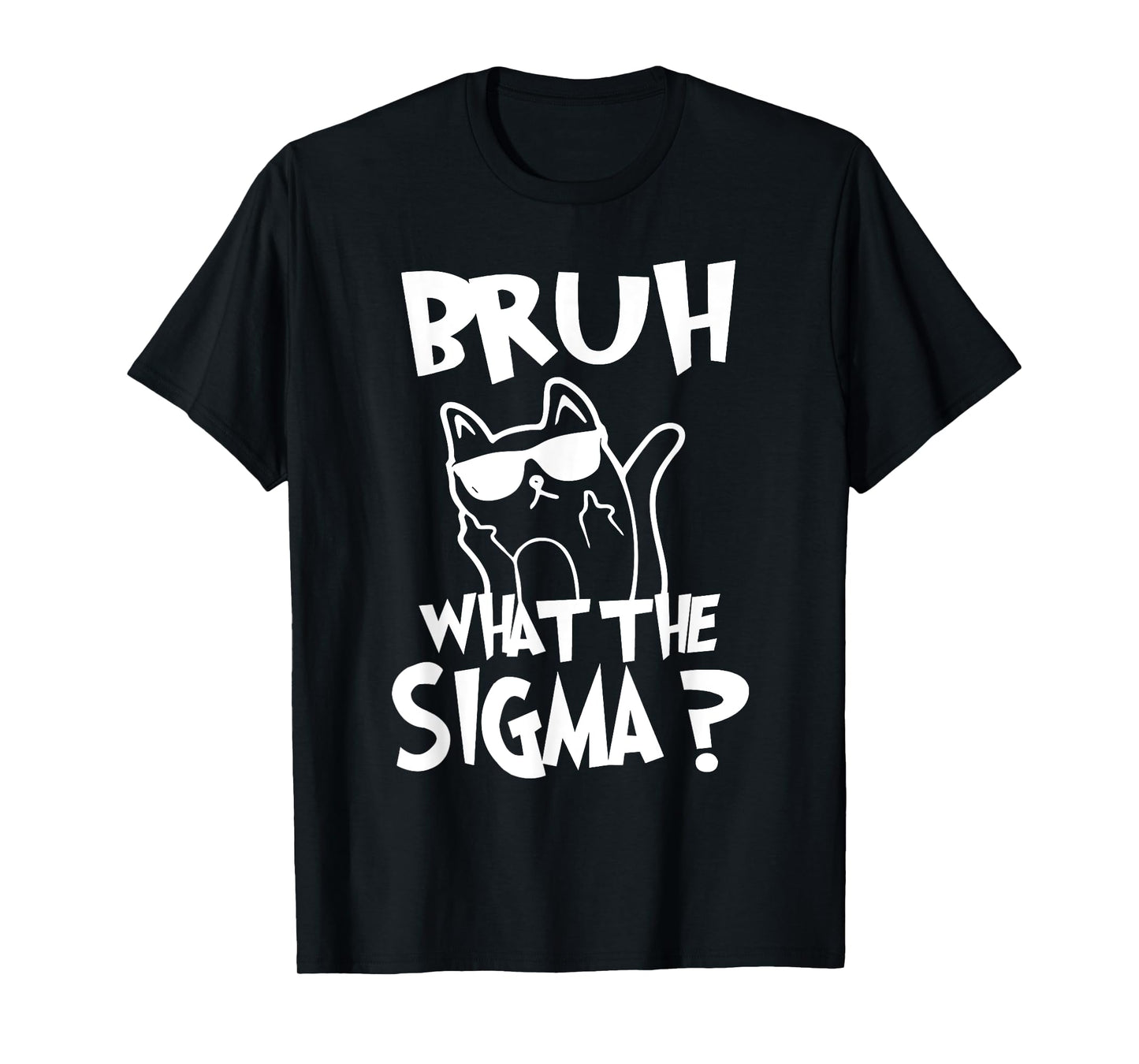 Bruh What The Sigma Funny Kids Meme Quote Vintage T-Shirt