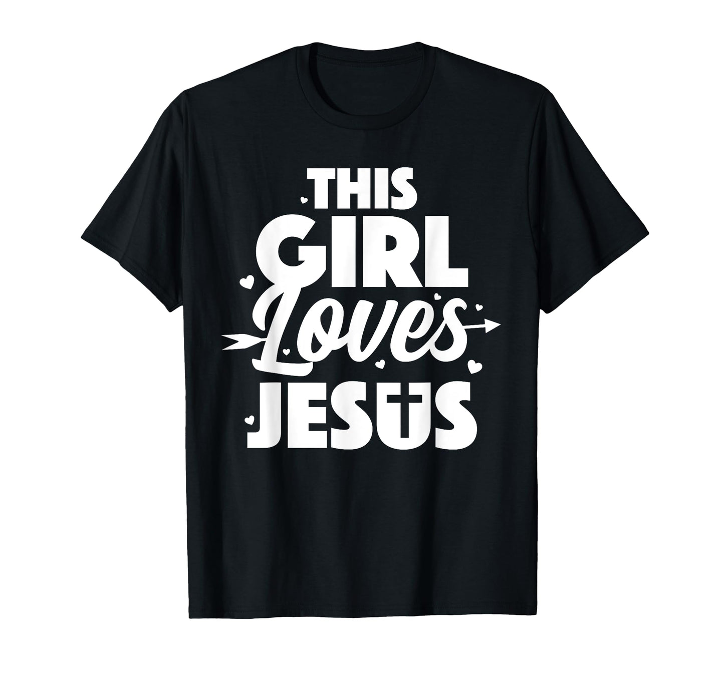 Cool Jesus Art For Girls Women Kids Jesus Christian Lover T-Shirt