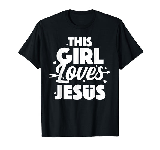 Cool Jesus Art For Girls Women Kids Jesus Christian Lover T-Shirt