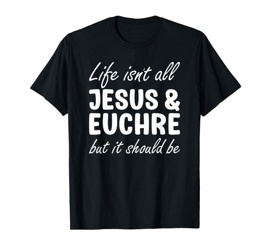 Euchre for Men or Women I Love Euchre Funny Euchre Player T-Shirt