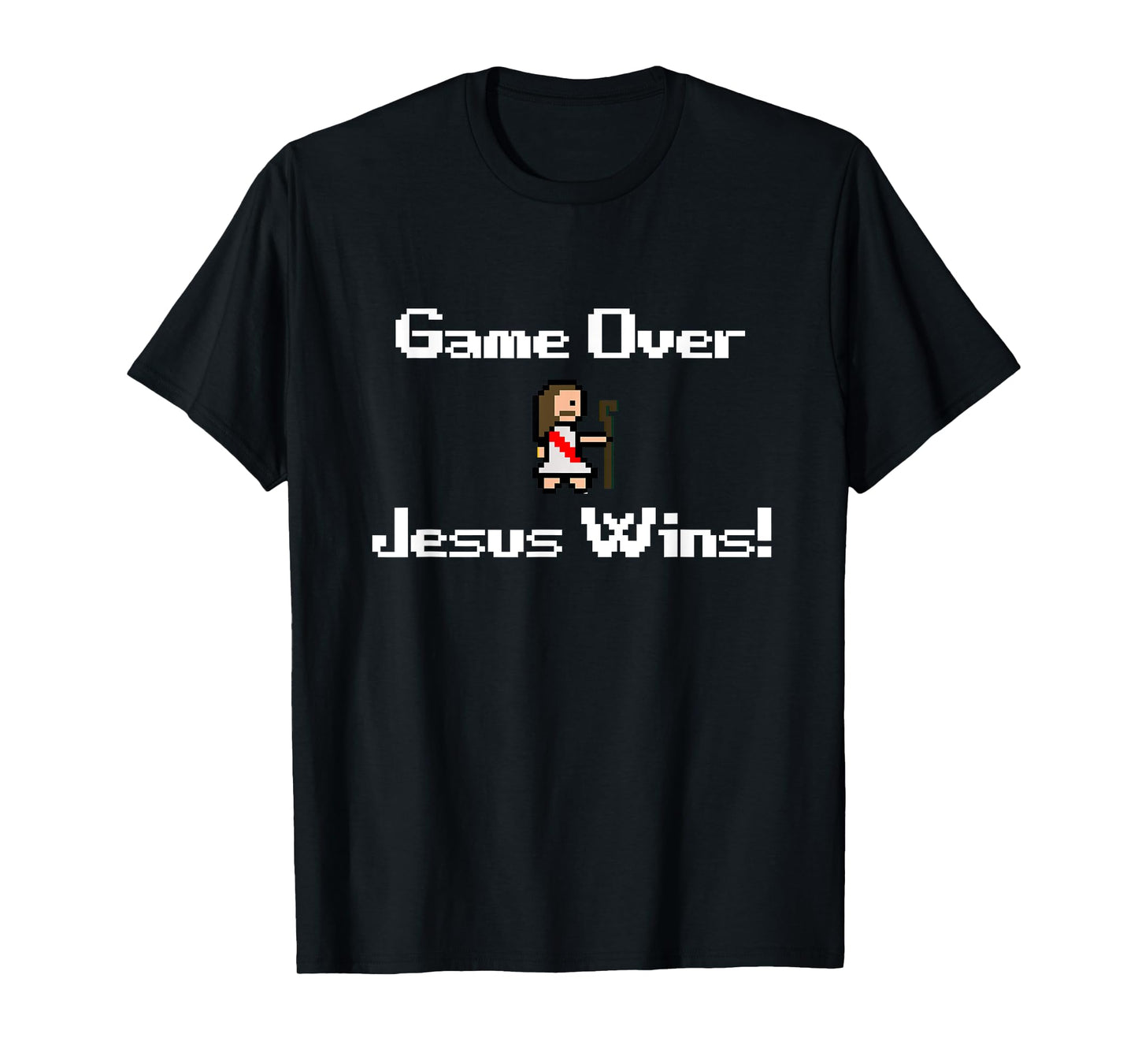 Funny Christian Game over Jesus wins, gaming, faith, bible T-Shirt