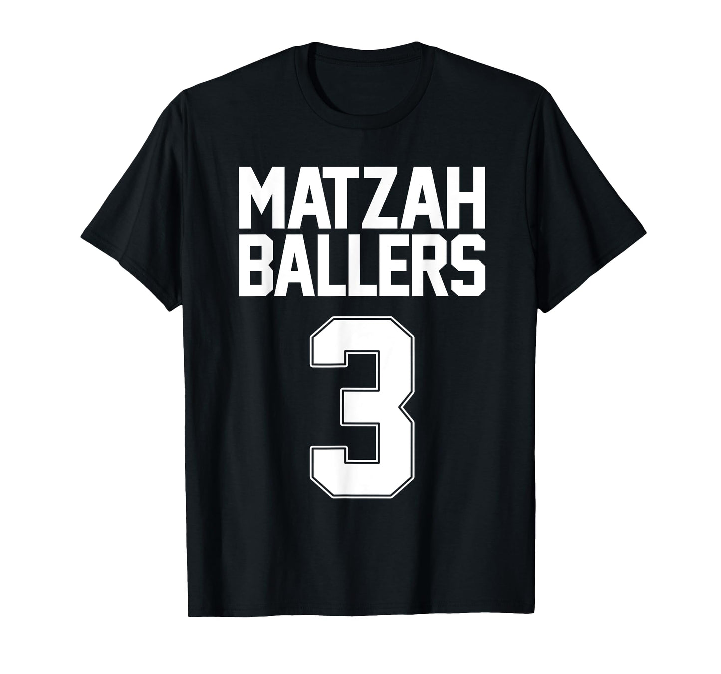 Matzah Baller 3 Funny Jewish Basketball Team Matzo Balls T-Shirt