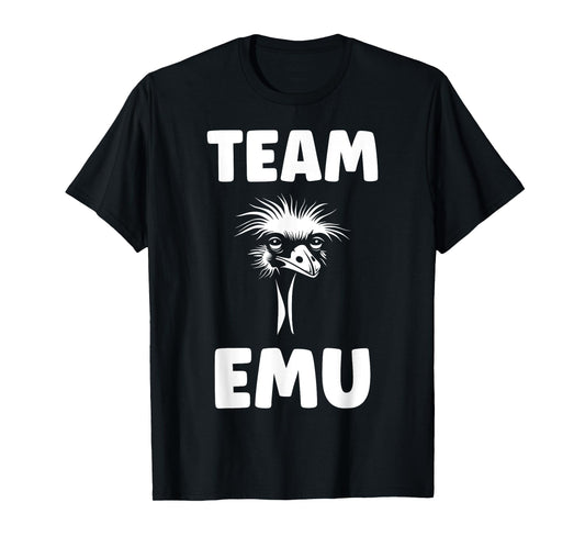 Funny Animals Emus Minimalist Bird Simple Team emu T-Shirt