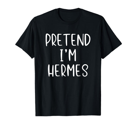 Pretend Hermes Costume Halloween Greek God Lazy Easy T-Shirt