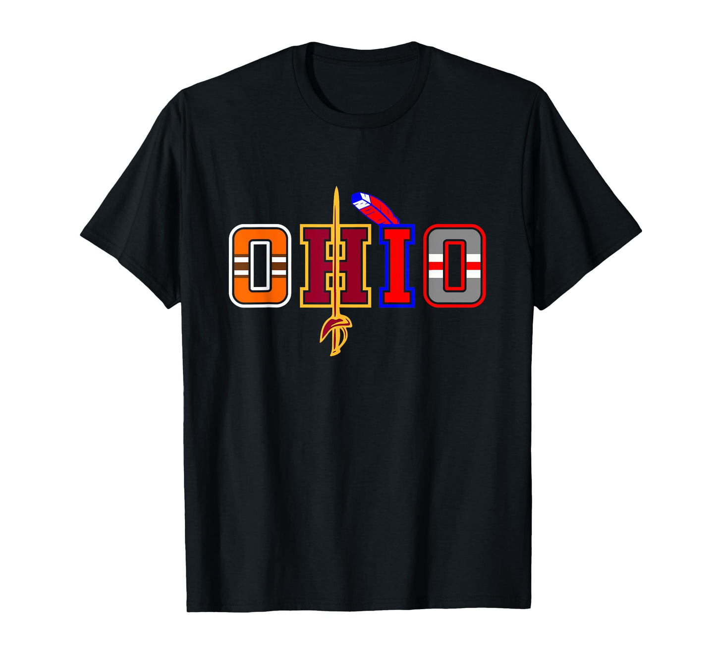 Ohio Gifts and Apparel Tees - DressedForDuty Ohio Apparel Unisex-Adults, Kids T-Shirt Black Short Sleeve Modern Classic T-Shirt