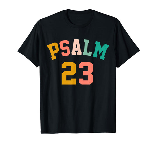 Pastel Psalm 23, Retro Christian Tee, Christian Bible T-Shirt