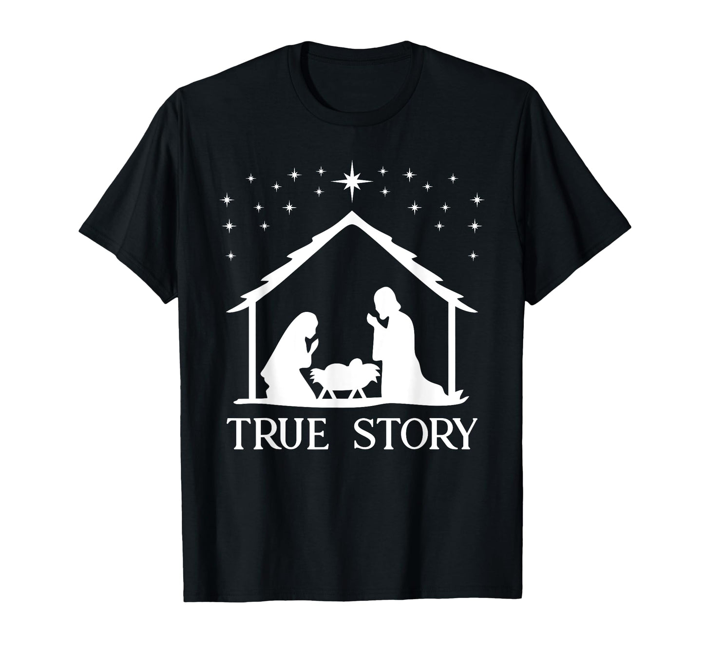 True Story of Jesus Birth Nativity Religious Christmas Gift T-Shirt