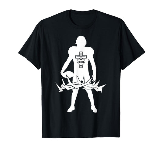 Religious Jesus Football Christ GOD Football T-Shirt