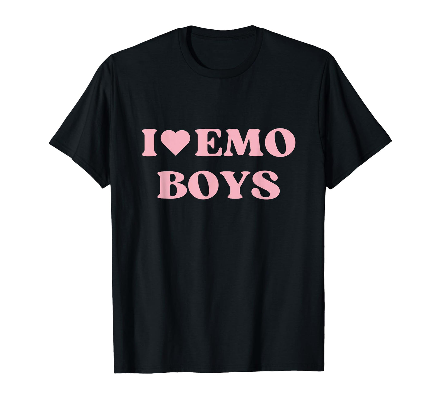 I Love Emo Boys I Heart Emo Boys Cute Design T-Shirt