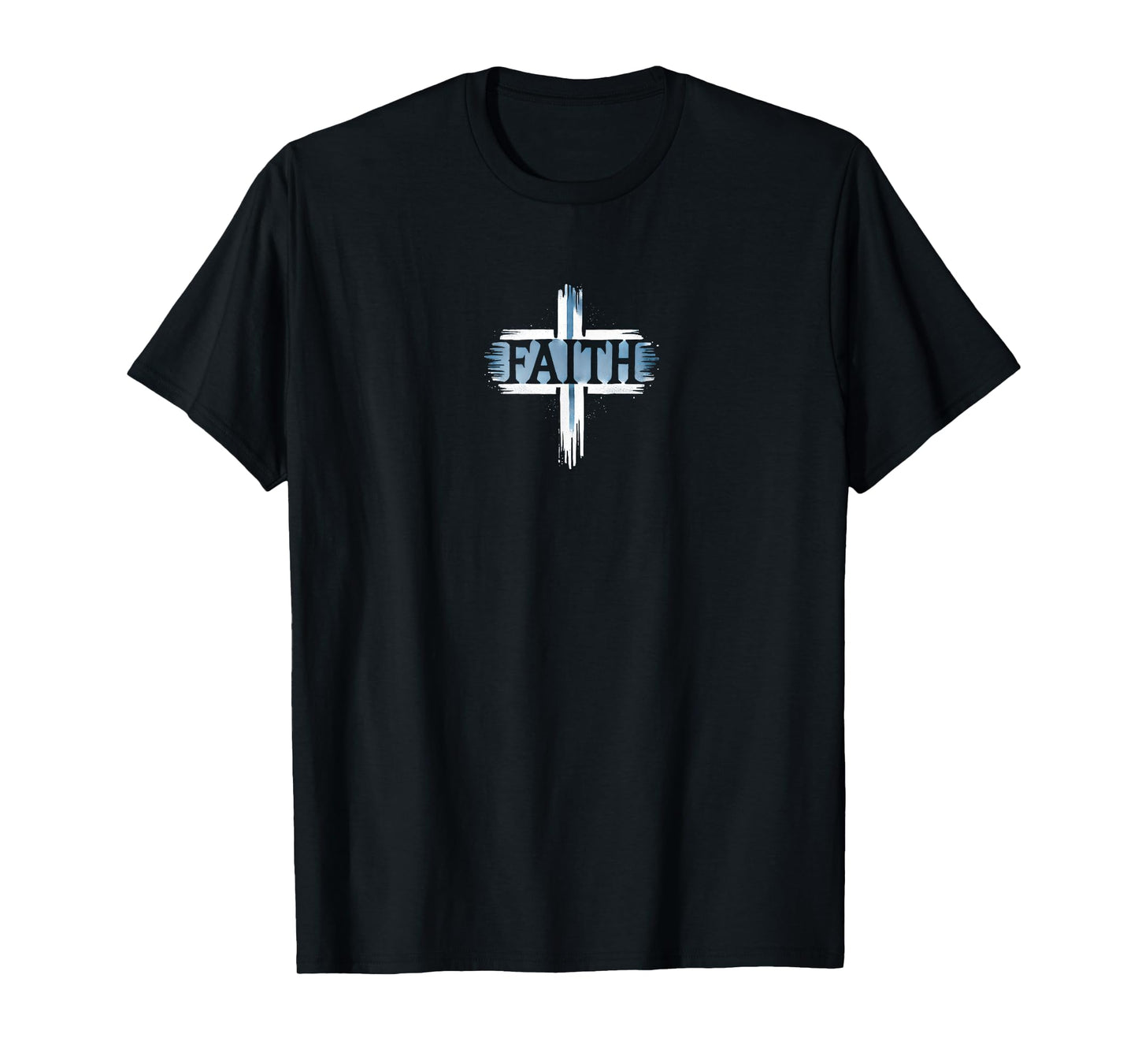 Faith Cross Minimalist Jesus Believe Religious Christian T-Shirt