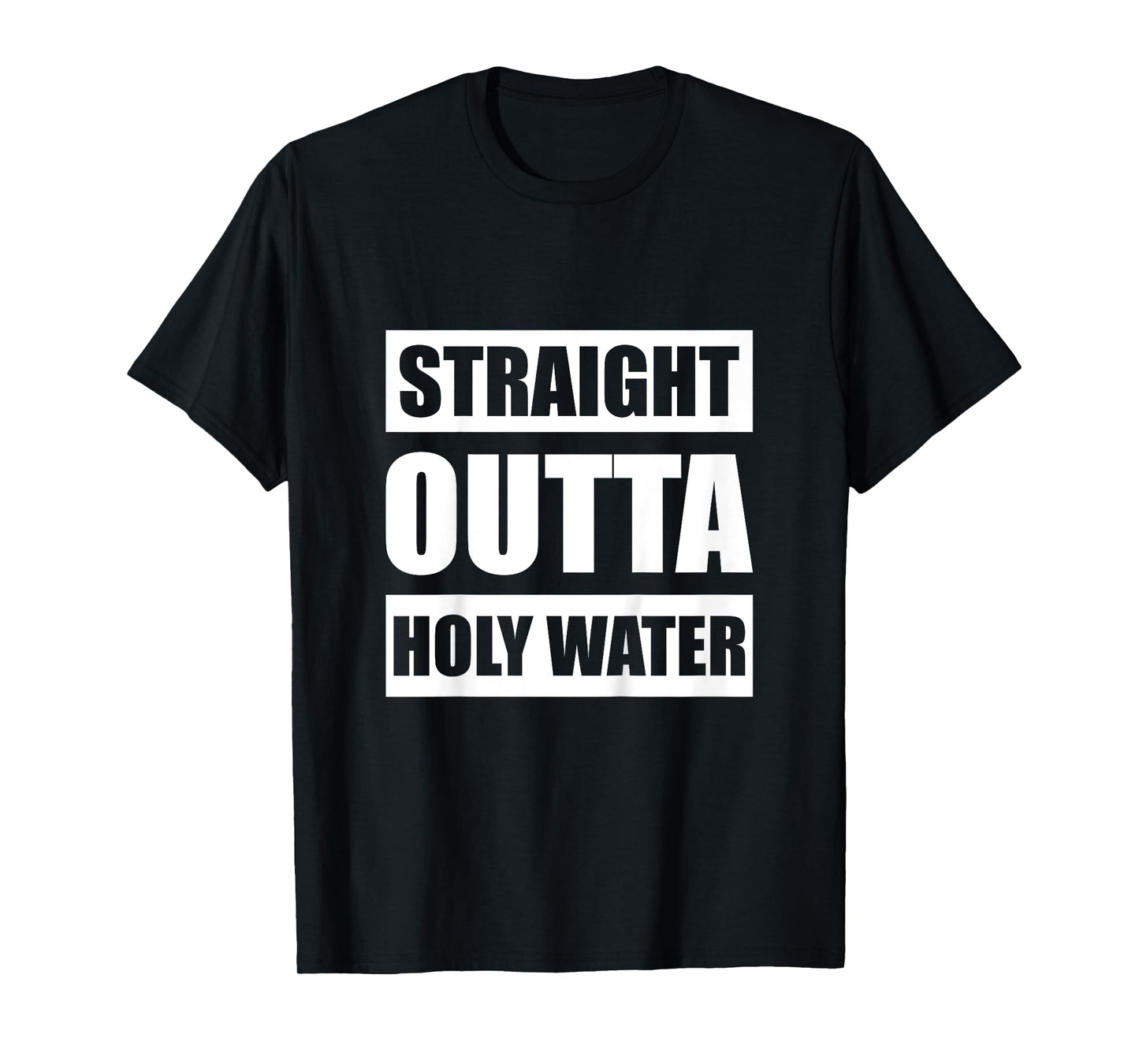 Kids Straight Outta Holy Water Funny Christian Religious Baptism T-Shirt