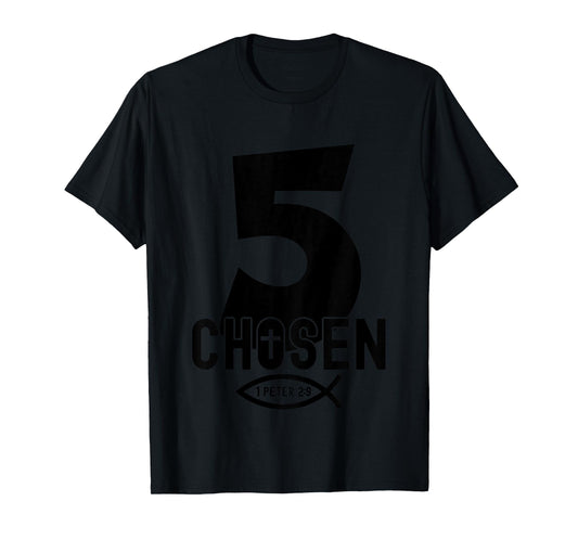Chosen 5 Religious 5 Years Jesus 5TH Birthday T-Shirt