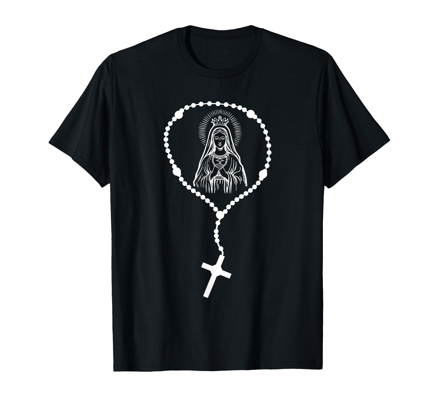 Catholic Virgin Mary Holy Rosary T-Shirt