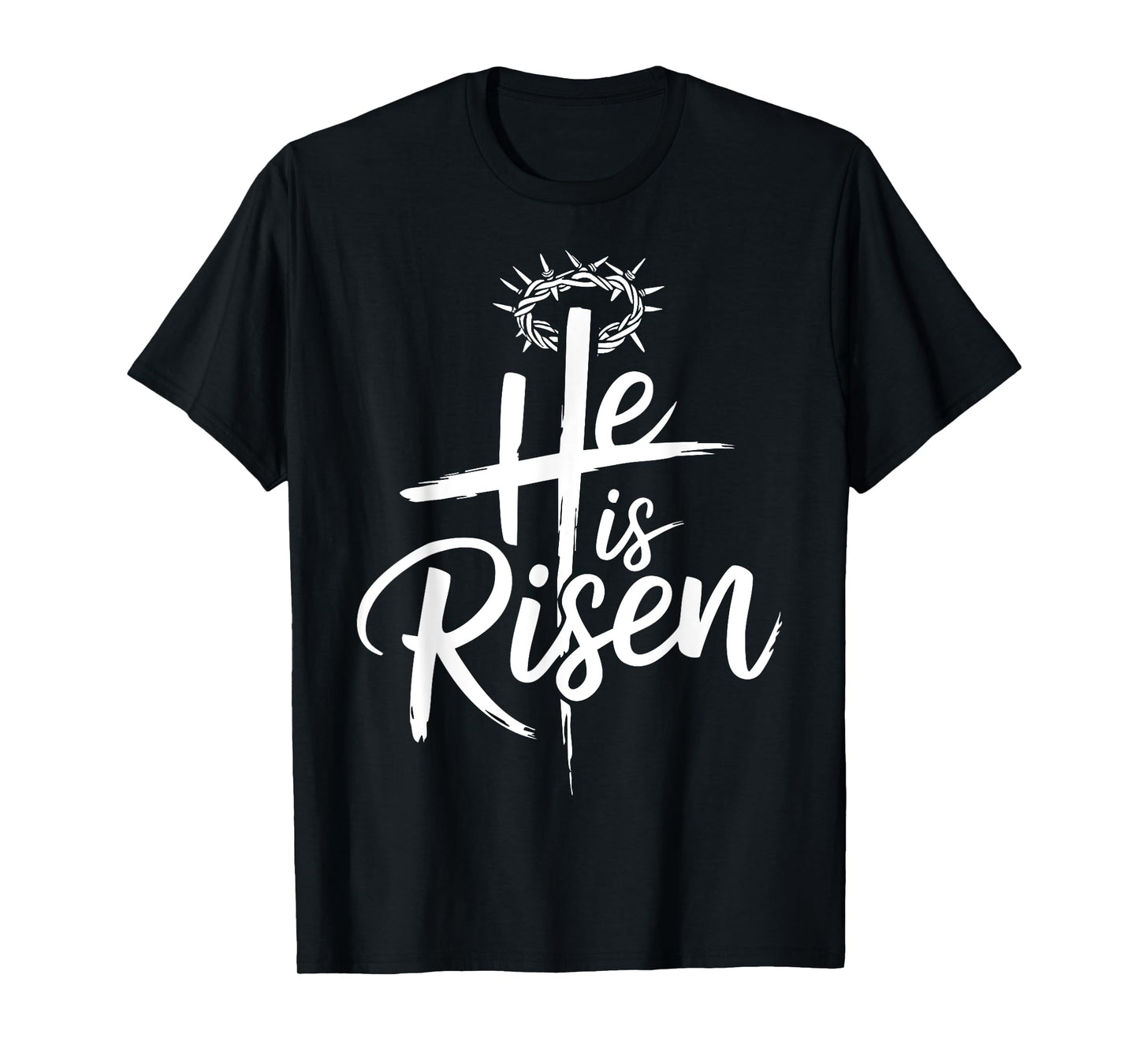 He is risen jesus cross for religious christian easter T-Shirt