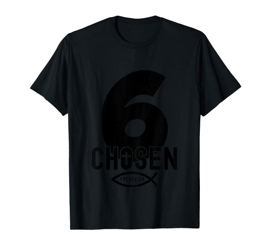 Chosen 6 Religious 6 Years Jesus 6TH Birthday T-Shirt