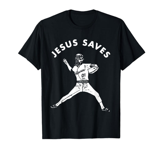 Jesus Saves Religious Christian Faith Baseball Shirt T-Shirt