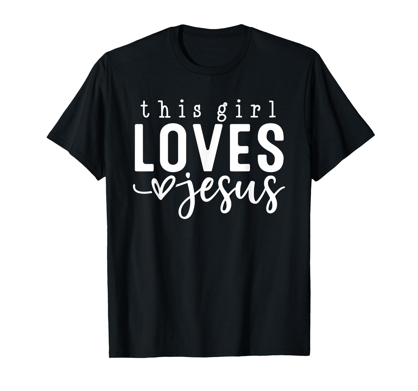 This Girl Loves Jesus Faithful Devotion T-Shirt