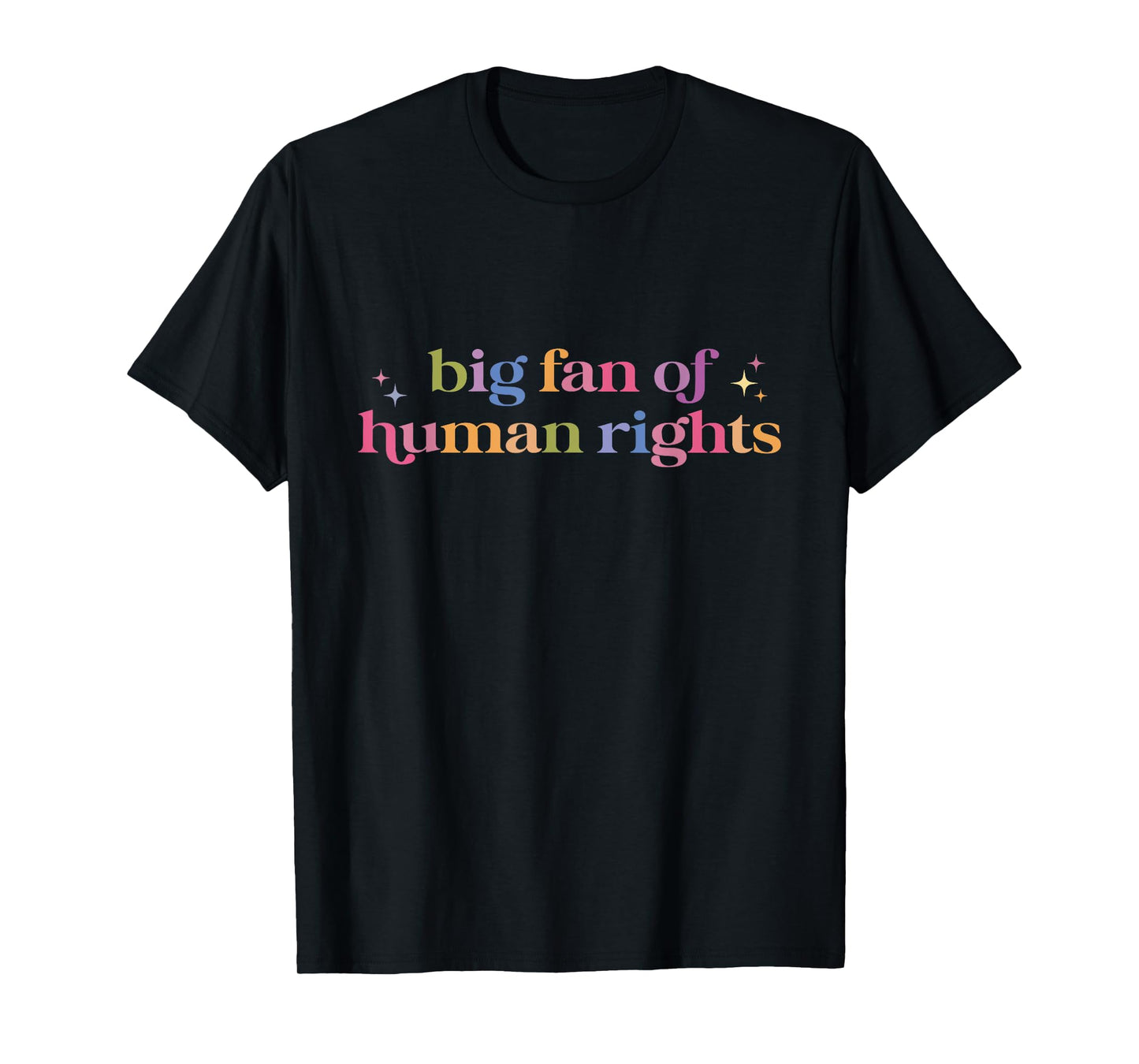 Big Fan of Human Rights Funny Protest Women Men T-Shirt