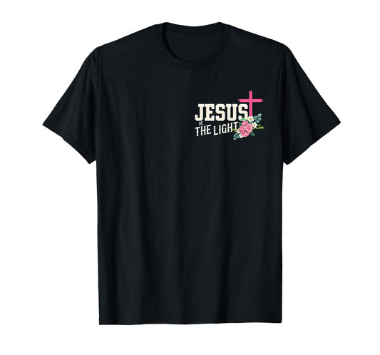 Walk by Faith Not By Sight Floral Cross Christian Gift T-Shirt