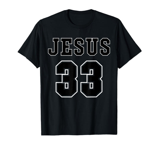 Jesus 33 Black Design T-Shirt