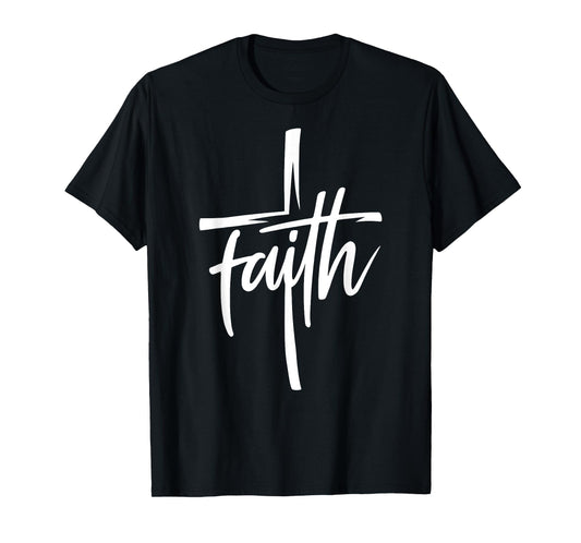 Faith Cross Christian Christ Faith Over Fear Cross Vintage T-Shirt