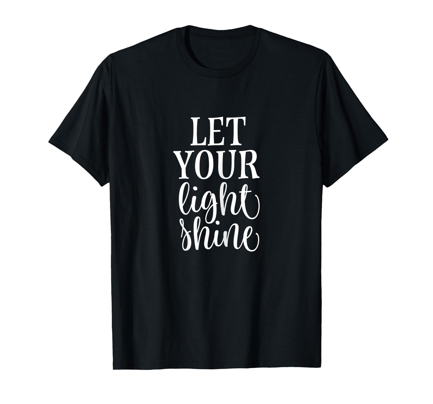 Womens Matthew 5:16 Bible Verse for Christian Let Your Light Shine T-Shirt