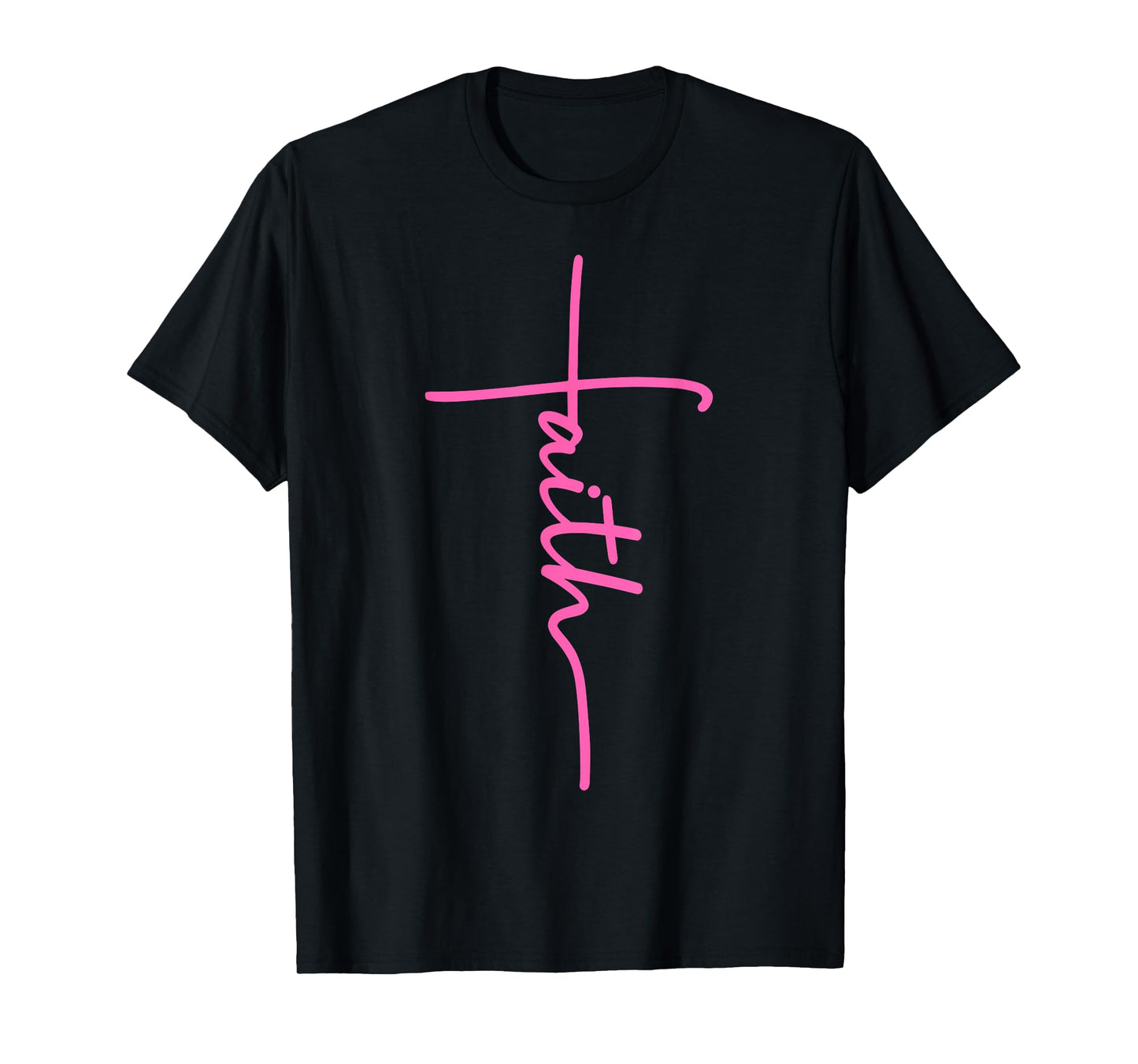 Christian Faith Cross Hot Pink Believers Christians Gift T-Shirt