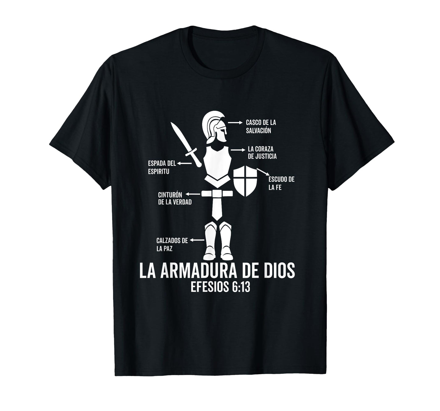 Camiseta cristiana en espanol Versiculo Spanish Christians T-Shirt