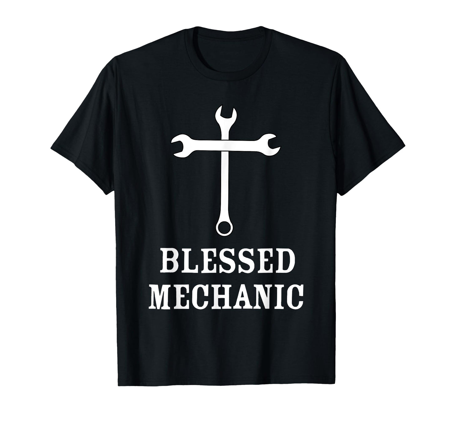 Blessed Mechanic Christian Faith Mechanic Christianity Gift T-Shirt