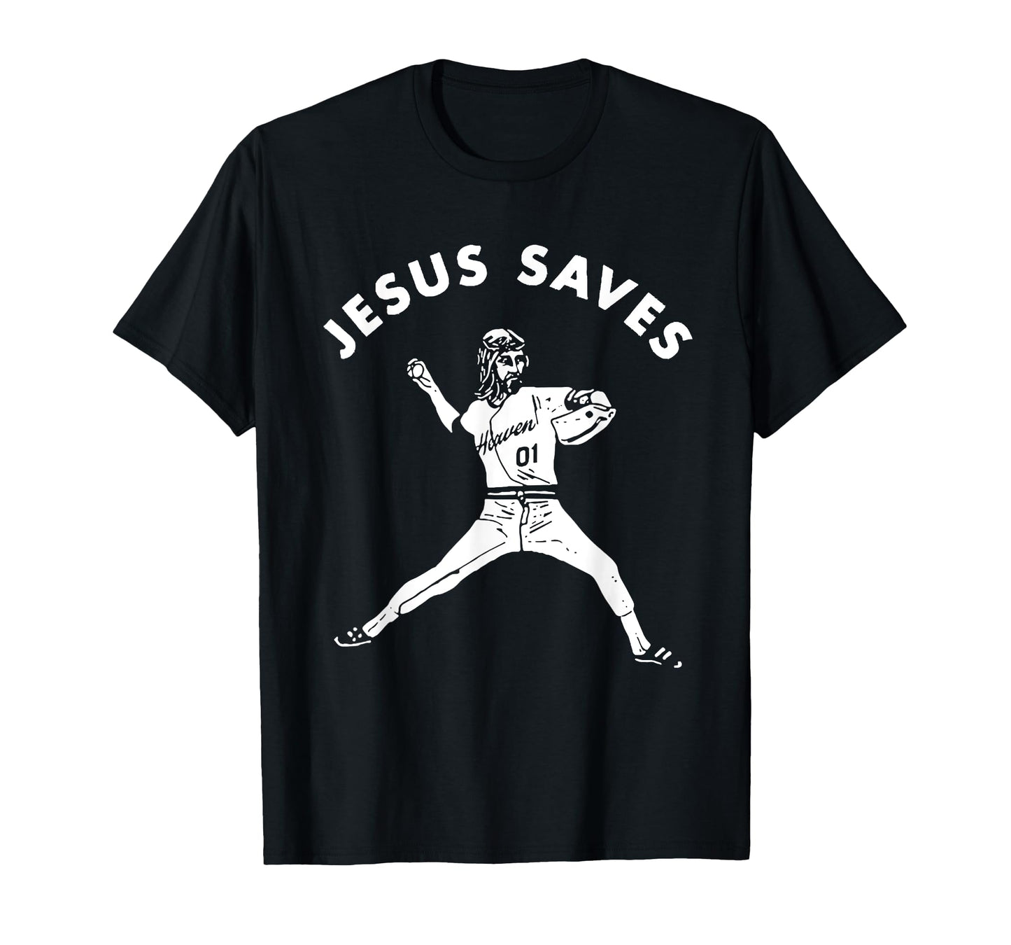 Jesus Saves Shirt Religious Christian Faith Baseball T-Shirt