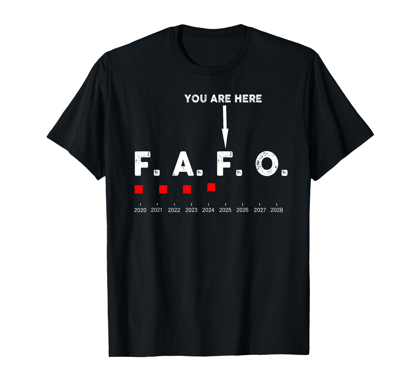 You Are Here Graph 2025 Funny Around and Find Out FAFO Quote T-Shirt